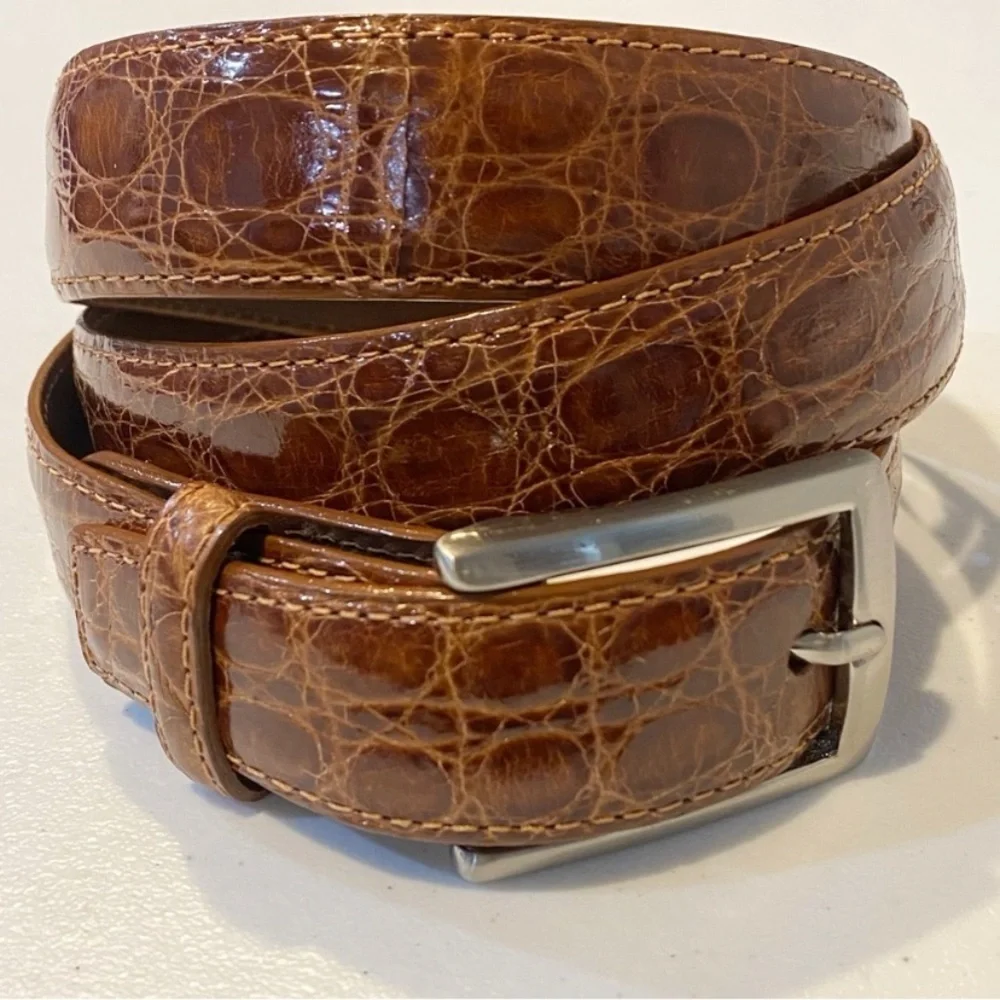 W. KLEINBERG Glazed Alligator Belt